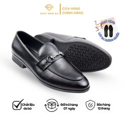 Giày lười nam cao su da bò Nappa